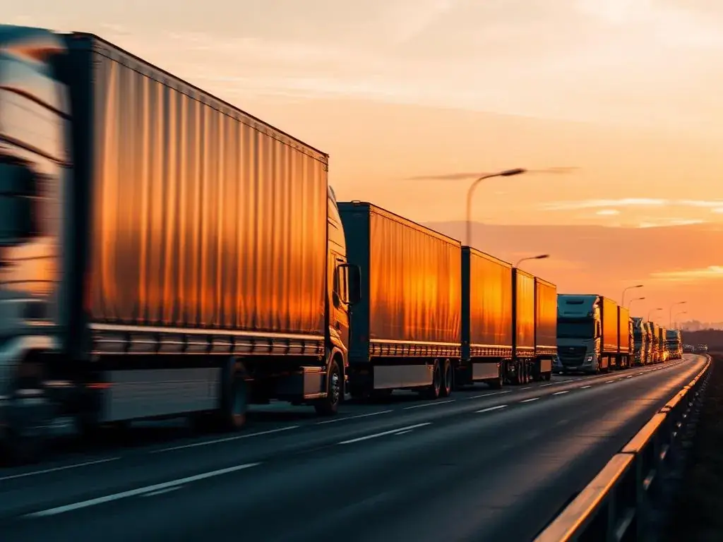 FONS International freight trucks on the road